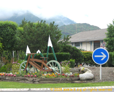 Roundabout near Argeles-Gazost in the Pyrenees  [on stage 9]