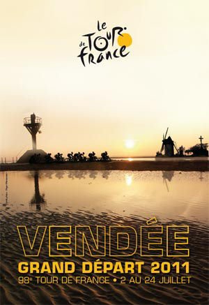 Poster for the Grand Departure in Vendee, 2 July 2011