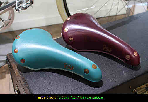 Brooks Colt saddles showig rivets