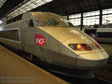A TGV locomotive