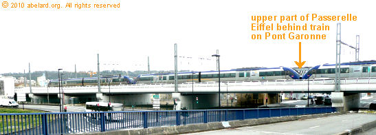 TGV trains passing on Pont Garonne