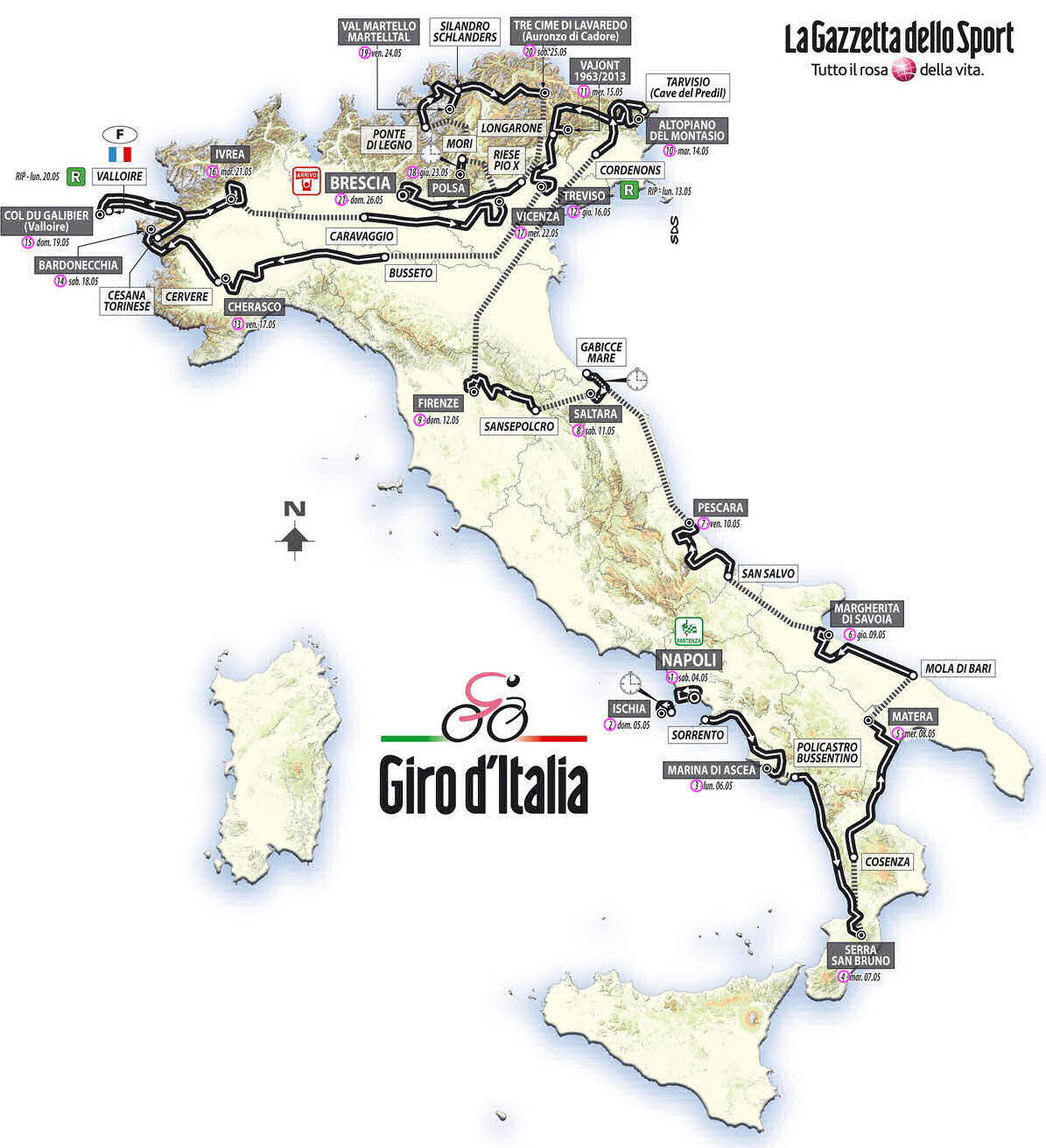 Giro 2013 map - large