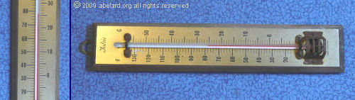 photo of a thermometer