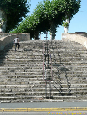 Stairs in a French town