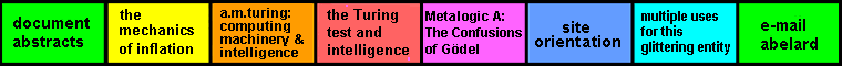 navigation bar (eight equal segments) on 'On computable numbers, with an application to the Entscheidungsproblem by A.M. Turing' page, with embedded mathematical characters